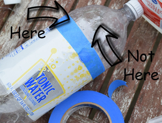Where to cut on the bottle